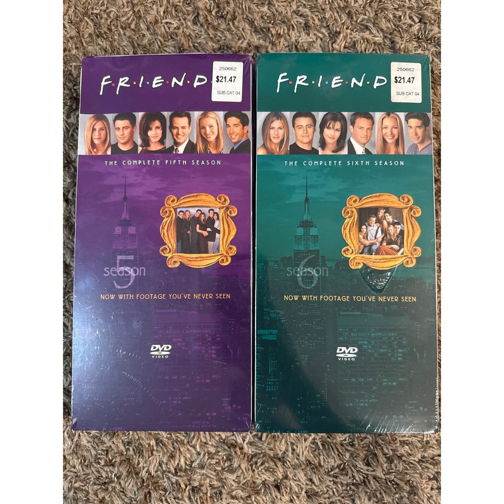 Friends The Complete Fifth and Sixth Seasons DVD Box Sets New Sealed Sitcom TV